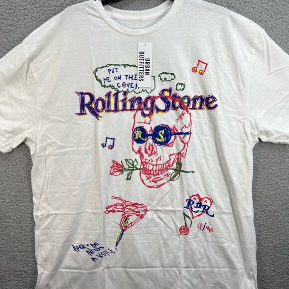 Urban Outfitters Rolling Stone Magazine White T-Shirt Dress - Picture 4 of 9